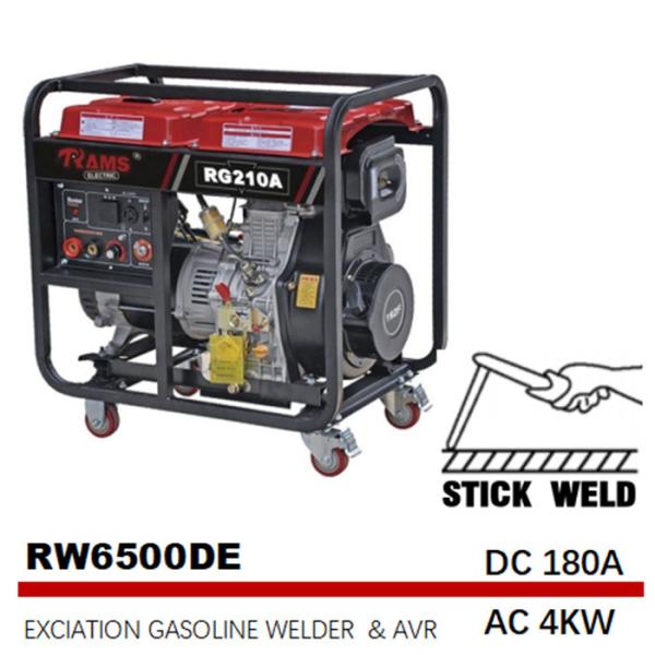 Buy cheap AC 4kw Stick Welding Generator Excitation 180A Electric Start Diesel Stick Welder from wholesalers
