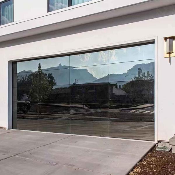 Quality 100% Transparency Clear Glass Garage Door Electric Roller Shutter for sale