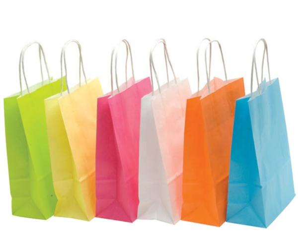 Buy cheap Recyclable Colored Kraft Paper Bags , Custom Brown Paper Bags For Department Stores from wholesalers