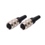 5 Pin 6 Pin Male Female Connector Electrical Circular Cable Molded Straight For