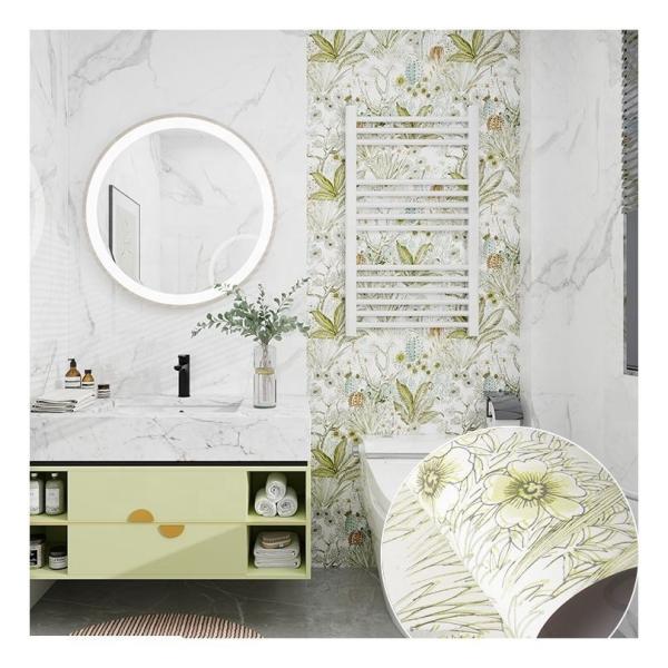 Buy cheap Washable Modern Floral Wallpaper Self-Adhesive PVC Waterproof Apartment Wall Decoration from wholesalers