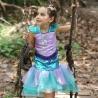 Buy cheap OEM Design Ariel Little Mermaid Costume Sequined Bodice With Pleated Mesh from wholesalers