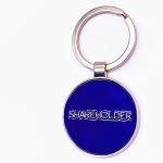 Fashion Size Custom Metal Keychains Brass / Zinc Alloy Iron Material