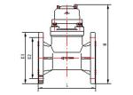 DN200 Ductile Iron Magnetic Drive Multi Jet Water Meter For Bulk Volume