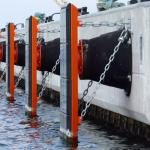 ISO9001 Cone Rubber Fenders Black Color Flexible NBR Natural Rubber Naval Grade