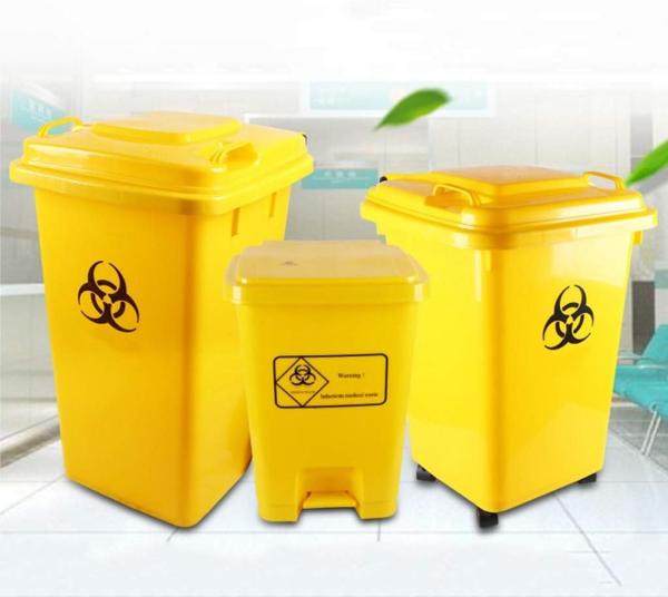 Buy cheap Trash Can Large Pedal In/Outdoor Dustbins Plastic Trash Can Medical Hospital Clinic Waste Recycling Compost Bins from wholesalers