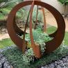 Buy cheap Large Outdoor Decorative Rusty Metal Corten Steel Garen Blade Ball Flower Pot from wholesalers