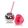 Buy cheap Pink Cowboy Hat Disco Ball Cup With Straw 600ml 20oz Food Grade Plastic from wholesalers