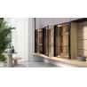 Buy cheap Tailored Black Classic Wood Kitchen Cabinets Customized With Display Cabinet from wholesalers