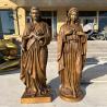 Buy cheap Virgin Mary Bronze Sculpture Statue Life Size Religious Brass Copper Marie Metal Casting Church Home Decor from wholesalers