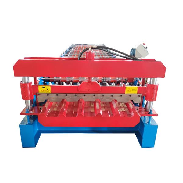 Buy cheap Red Steel Hydraulic Pressure 4Kw Profile Roll Forming Machine from wholesalers