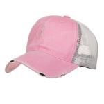 OEM Men Women Mesh Advertising Baseball Caps Polyester Material