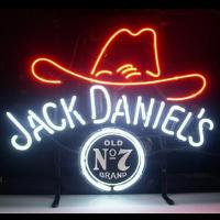 Buy cheap "JACK DANIEL'S NO.7 Old Cowboy Hat " Real Glass Neon Lighted Sign Display Beer product