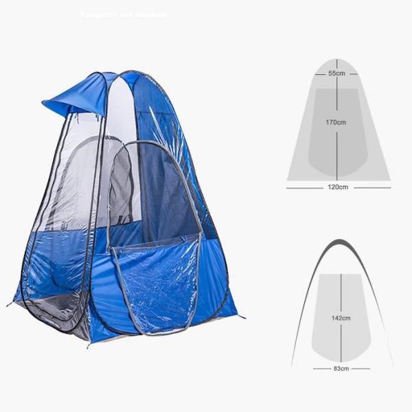 Buy cheap 120*120*170CM Lightweight Portable Blue Transprent Waterproof Polyester Pop Up Sports Tents from wholesalers