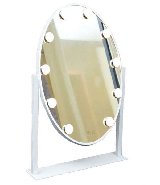Buy cheap Desktop Round Lighted Makeup Mirror Single Sided Illuminated Cosmetic Mirror from wholesalers