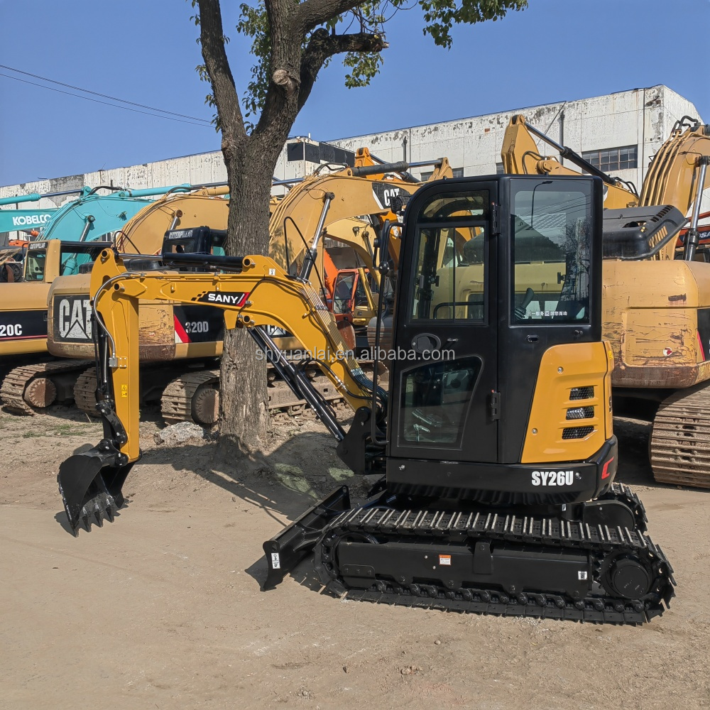 2.5 ton excavator mini retro excavadora SY26u used crawler hydraulic digger second-hand excavator SY26U in stock