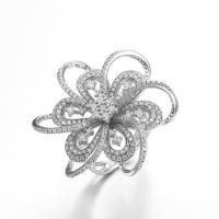 Buy cheap Flower engagement Ring 925 Sterling Silver CZ Rings Double-Flower product