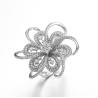 Buy cheap Flower engagement Ring 925 Sterling Silver CZ Rings Double-Flower from wholesalers