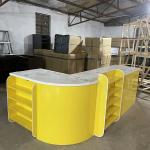 Heavy Duty Grocery Checkout Counter Single Sided Eco Friendly Cashier Counter