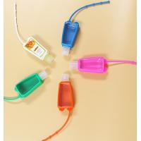 Buy cheap 30ml Flip Cap Empty Hand Sanitizer Bottle With Silicone Holder Pocket product