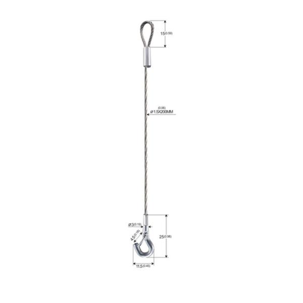 Rigging Rope Safety Wire Rope With Loop Lifting Slings 304 Stainless Steel