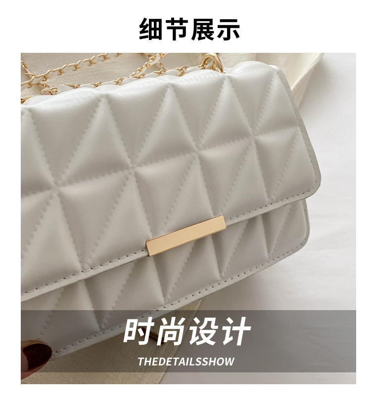 SIMPLE SOLID COLOR SINGLE SHOULDER CROSSBODY BAG CHAIN BAG SPRING/SUMMER NEW SENIOR PERSONALITY INS TEXTURE BAG