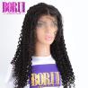 Buy cheap Unprocessed Pre Plucked Cuticle Aligned Hair , 360 Human Lace Wig Virgin Deep Curly from wholesalers