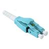 Buy cheap LC OM3 Duplex Uniboot Fiber Optic Connector RohS Material,aqua color from wholesalers