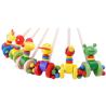 Buy cheap Kids Wooden Cartoon Animals Trolley Car Wood Pushing Toy Random Color from wholesalers