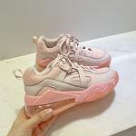 Janbal OEM Casual Running Shoes White Pink Blue Women'S Shoes Thick Soles
