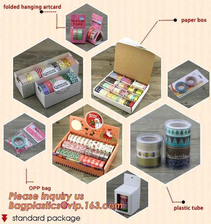 Free Samples Printed Decorative Set Washi Tape,Vintage style free sample box waterproof custom printed washi tape BAGEAS