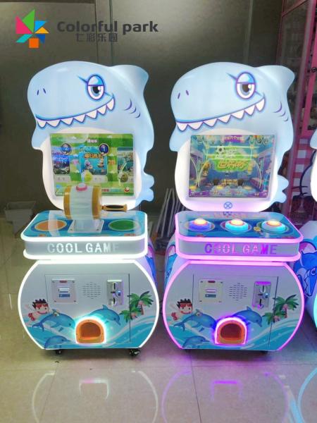 Hammer Knocking Coin Game Machine Little Dolphin LED Screen Lottery Arcade
