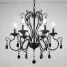 Buy cheap Bedroom Crystal Chandelier Hanging Lamp Indoor Black Chandlier(WH-CI-122) from wholesalers