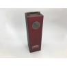 Buy cheap Custom PU Leather Luxury Bottle Packaging / Single Wine Box Hot Stamp Finishing from wholesalers