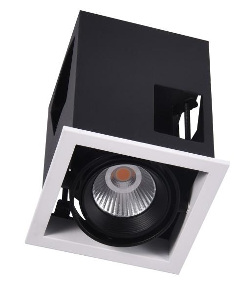 1x20W single recessed led grille downlight triac /DALI / 0-10V/ DMX512 /Non