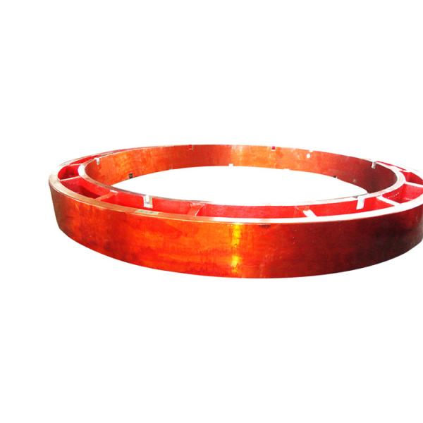 Quality Casted forge Rotary Kiln tyre 4000- 6000mm Forging Large Ring Gear for sale