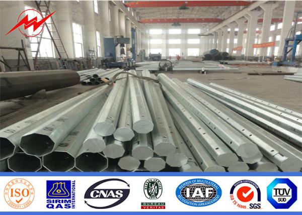Buy cheap 240kv Metal Electric Power Transmission Line Poles 18m For Steel Tower from wholesalers
