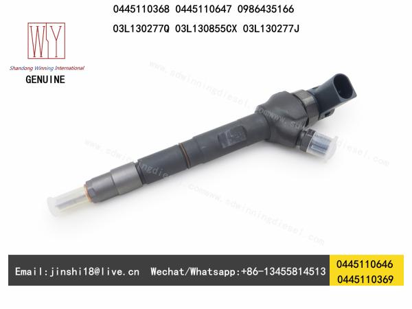 Buy cheap BOSCH GENUINE AND BRAND NEW DIESEL FUEL INJECTOR 0445110369, 0445110368, 0445110646, 0445110647, 03L130277J, 03L130277Q, from wholesalers
