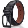 Buy cheap Flat Neutral Pu Leather Belts 110cm Zinc Alloy Belt Buckle Men from wholesalers