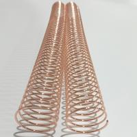Buy cheap Rose Gold Metal Coil Binding Spiral 7/8'' Single Loop For Books NanBo product