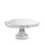 12 inch eco-friendly lead-free crystal transparent dome glass cake stand with