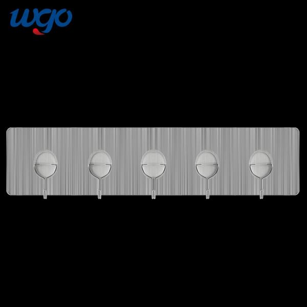 Buy cheap 304 Stainless Steel Self Adhesive Wall Molunted Hook Rail Rack For Clothes Coat from wholesalers