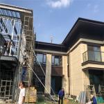 Q235B Fiberglass Steel Frame Prefab Metal Building Homes