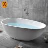 Buy cheap Portable Artificial Stone Bathtub Oval Shaped Easily Repairable from wholesalers