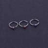 Buy cheap New Style Body Piercing Jewelry Synthetic Opal Nose Hoop Rings Set from wholesalers