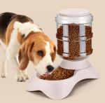 Pet Feeder And Waterer Cat Dog Gravity Food Bowl Set 3.8 L With 1 Water