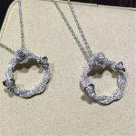 Piaget full diamonds of rose vine necklace 18kt gold with white gold or yellow