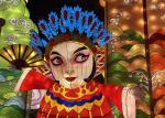 Folk Carving Fabric Lanterns Of Traditional Culture Dramatic Characters Design
