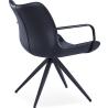 Buy cheap Home Furniture Black Painted 60cm Ergonomic Arm Chair from wholesalers