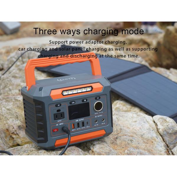 1x AC Pure Sine Wave Output Solar Power Supply with Flashlight and Lithium Ion Battery